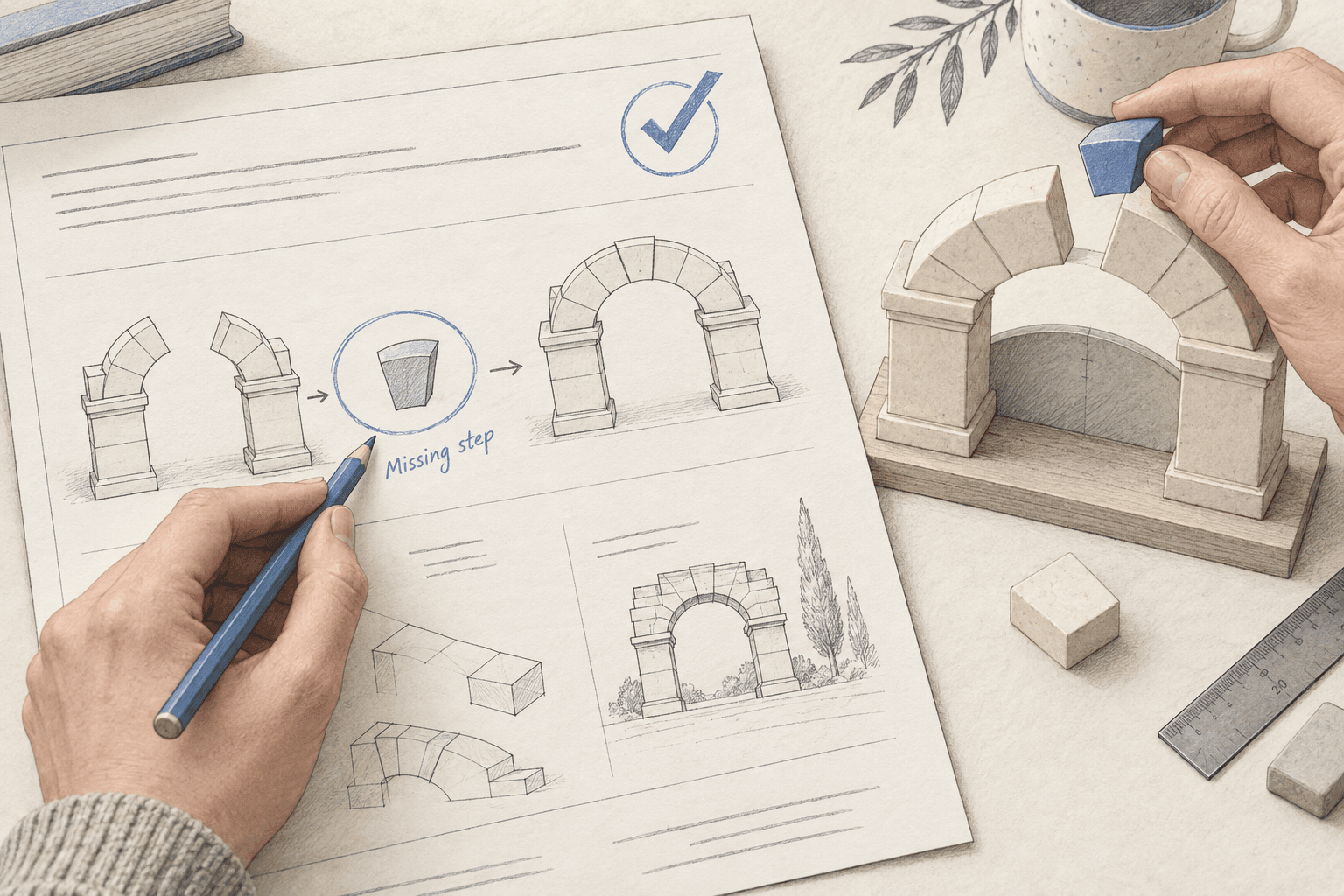 A reader attempts to build from an approved instruction page and identifies a missing step.